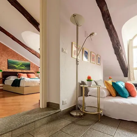 Lägenhet -porta Susa - Centro- Elegante Mansarda X5 - Wi-fi *